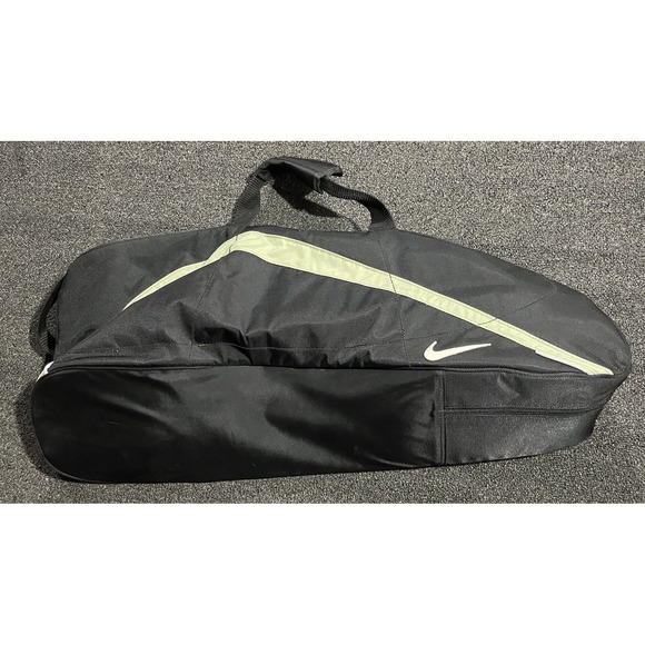 Nike Baseball Bat Bag Black White Swoosh‎ With Handles Storage Carrier - Picture 5 of 14